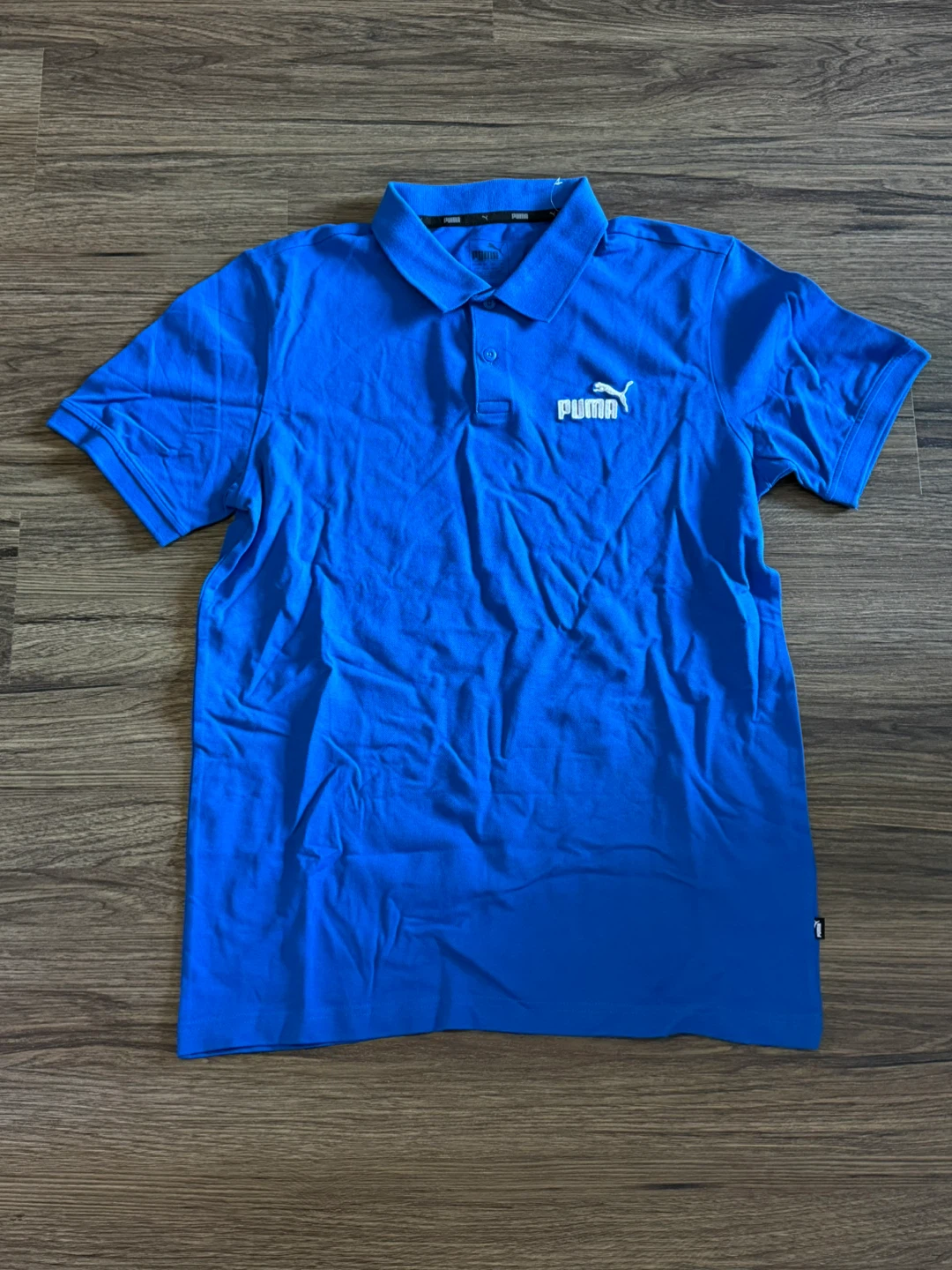 New Puma Blue Polo Shirt - Men's Medium - photo 3