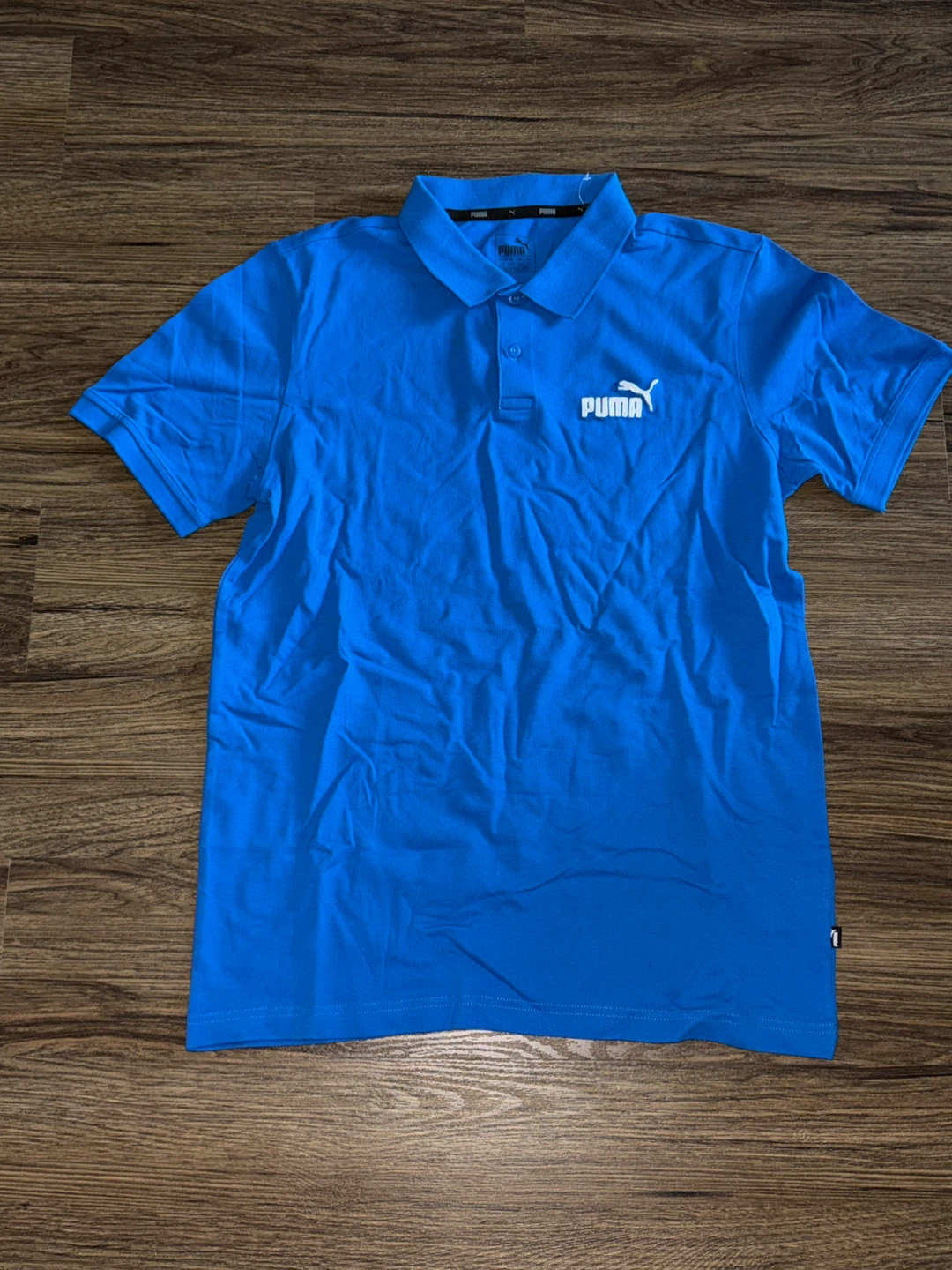 New Puma Blue Polo Shirt - Men's Medium