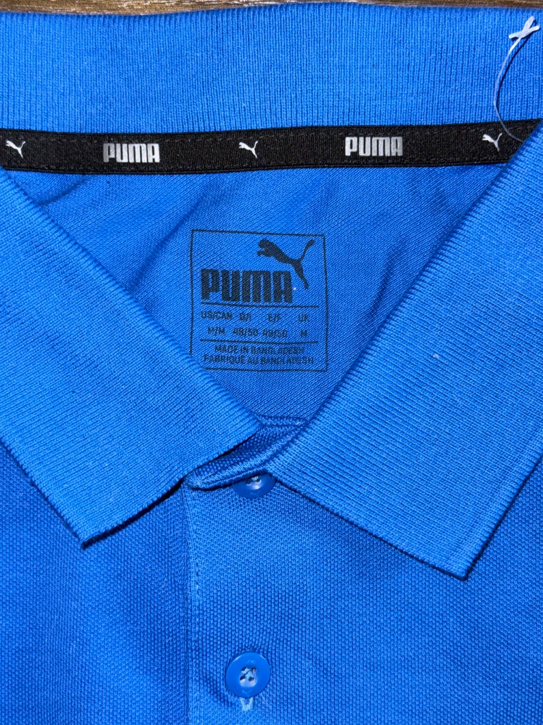 New Puma Blue Polo Shirt - Men's Medium - photo 4