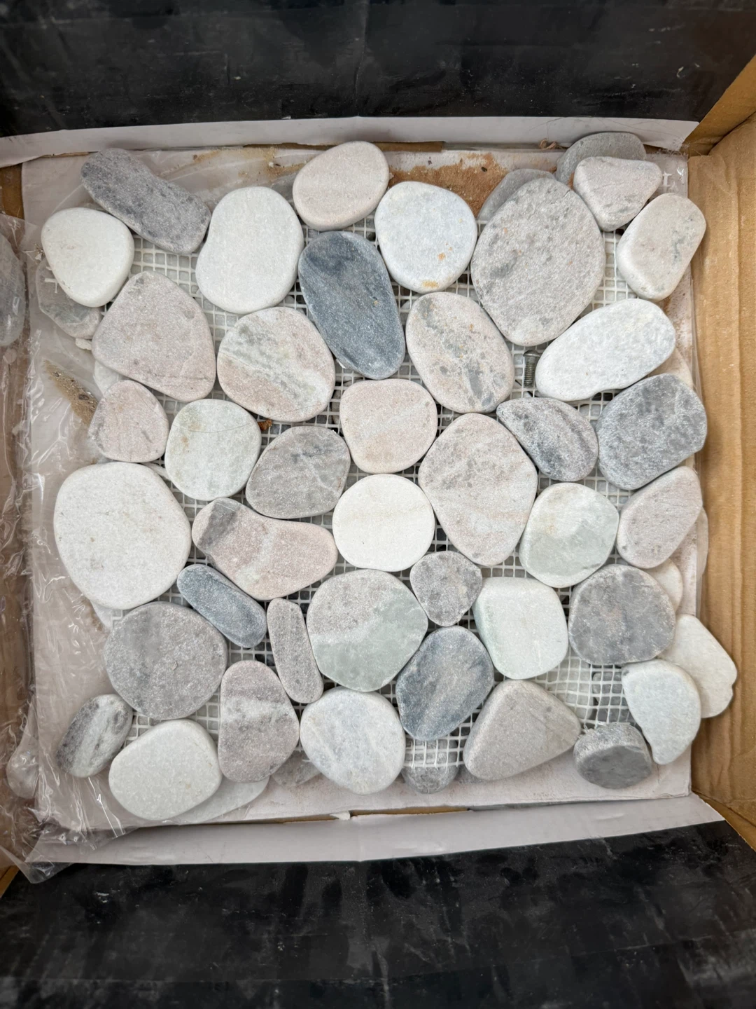 Pebble Tile Mosaic - Natural Stone - 12x12 Inch - photo 2
