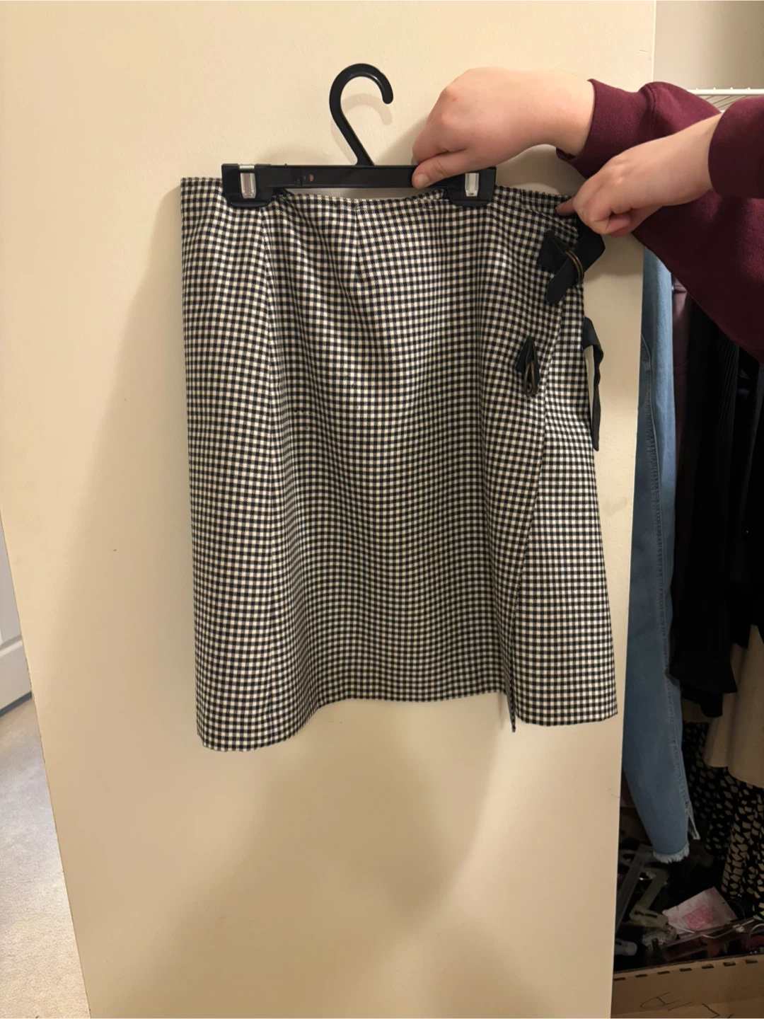DKNY Donna Karan New York Gingham Skirt Size 12