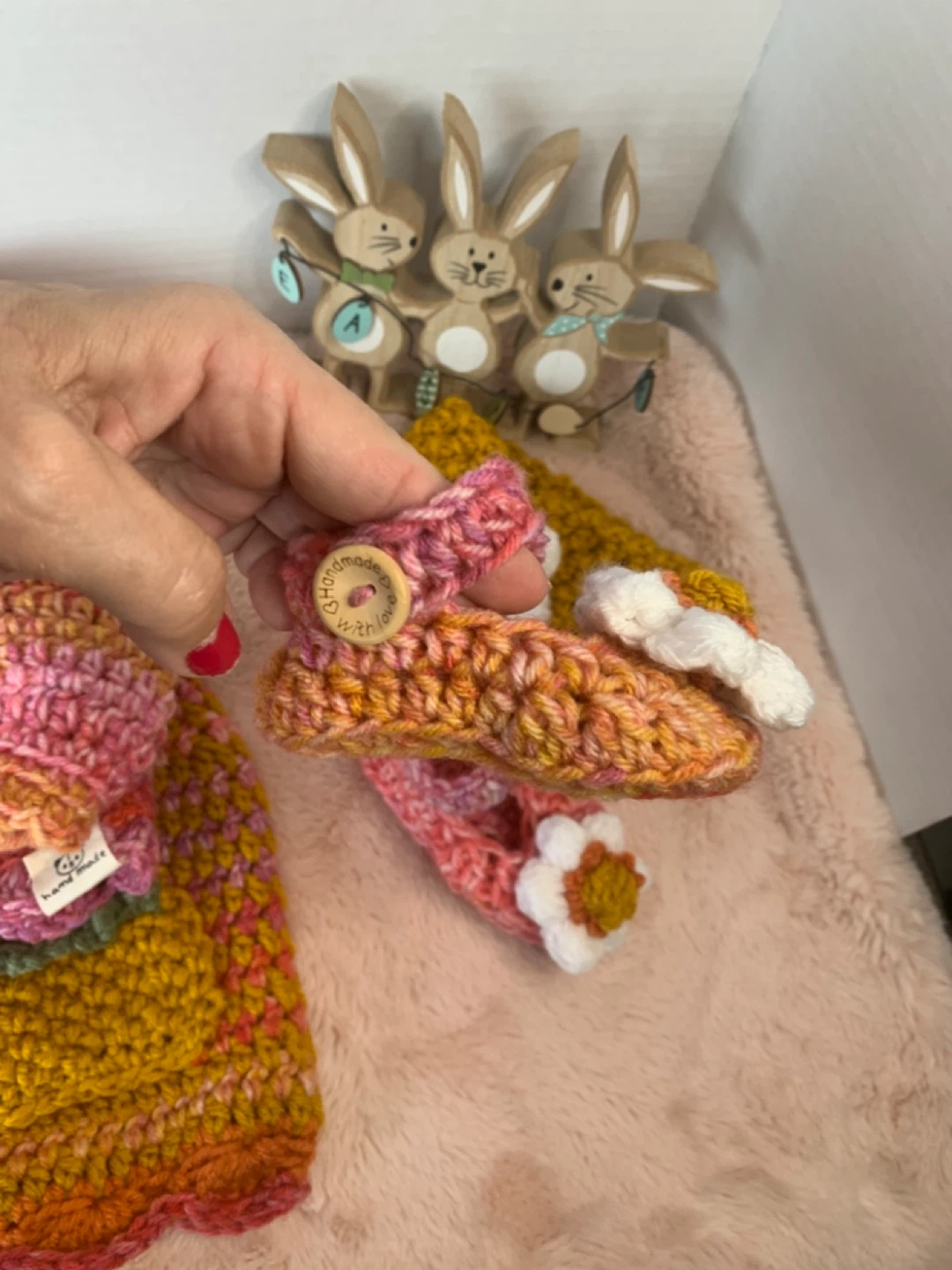 Hand crocheted babe dress and cardigan set - photo 5