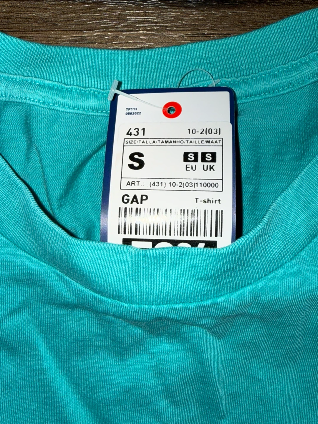 GAP T-Shirt Size S Blue Pocket Tee - photo 3