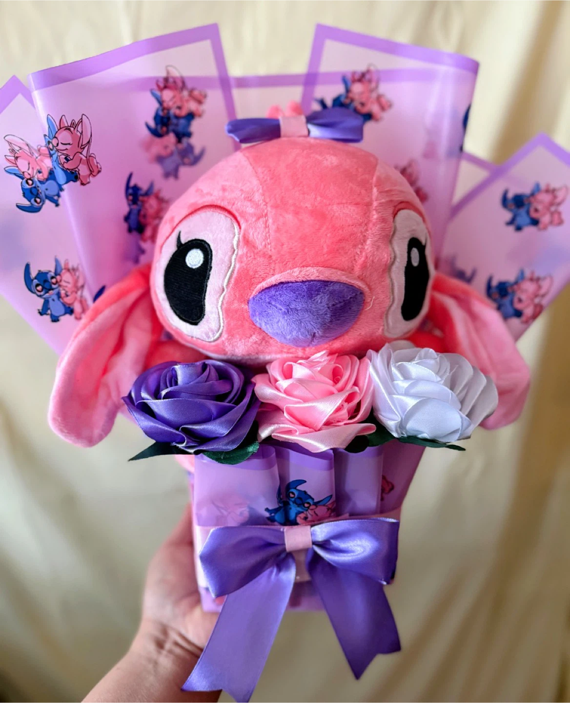 Disney Angel Plush Flower Bouquet