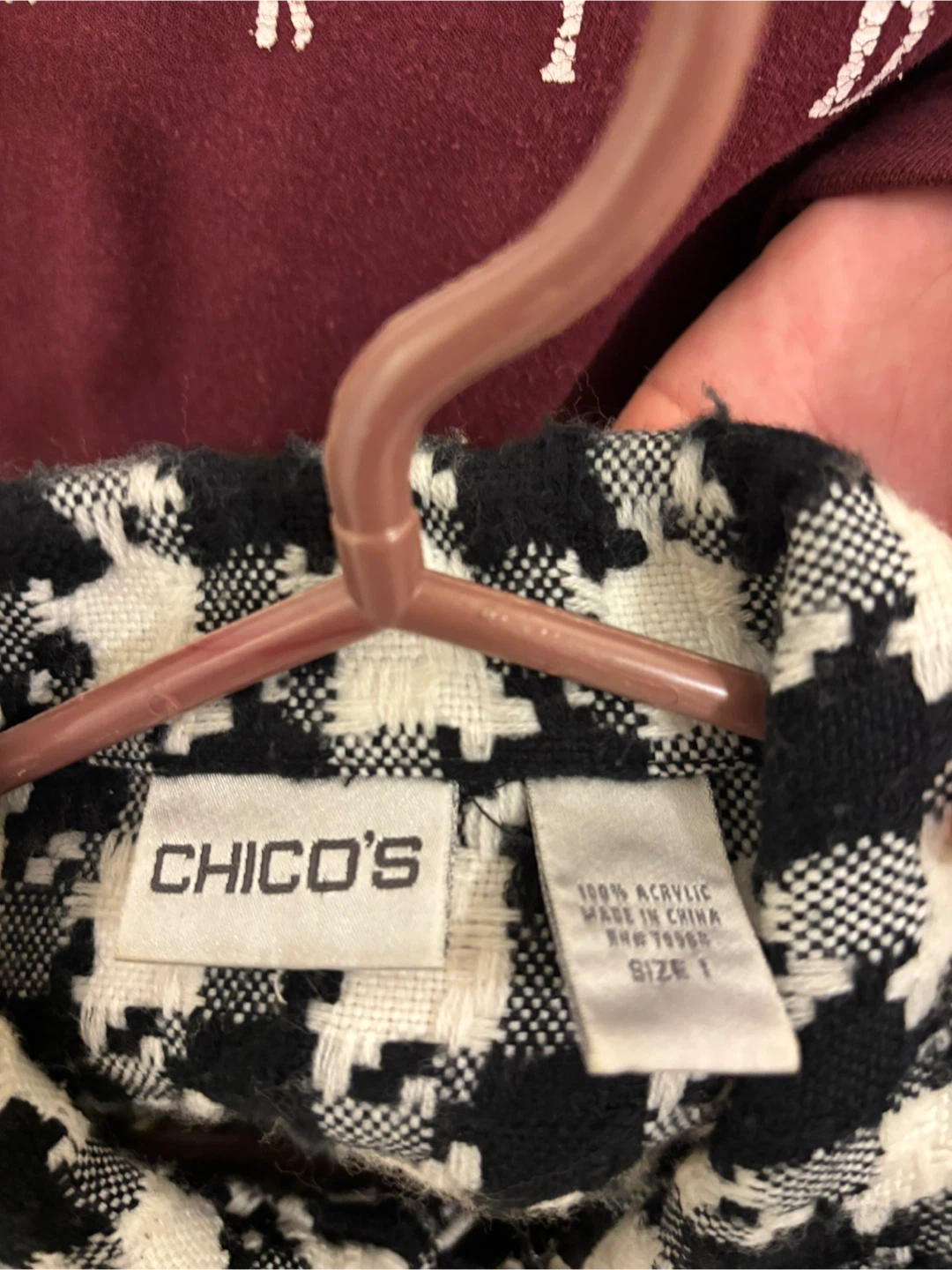 Chico's Black & White Houndstooth Jacket - photo 3