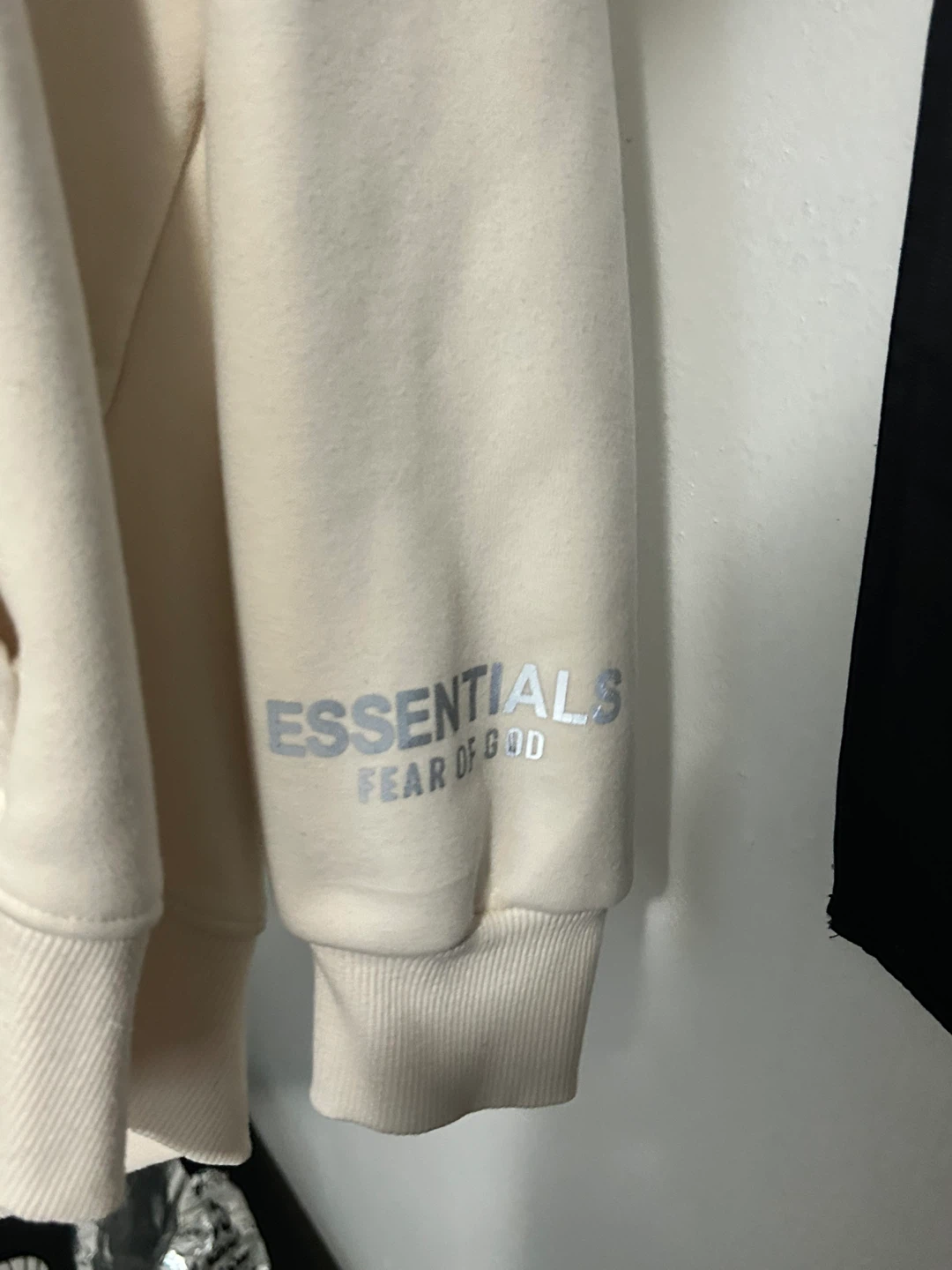 Fear of God Essentials Cream Hoodie - photo 3