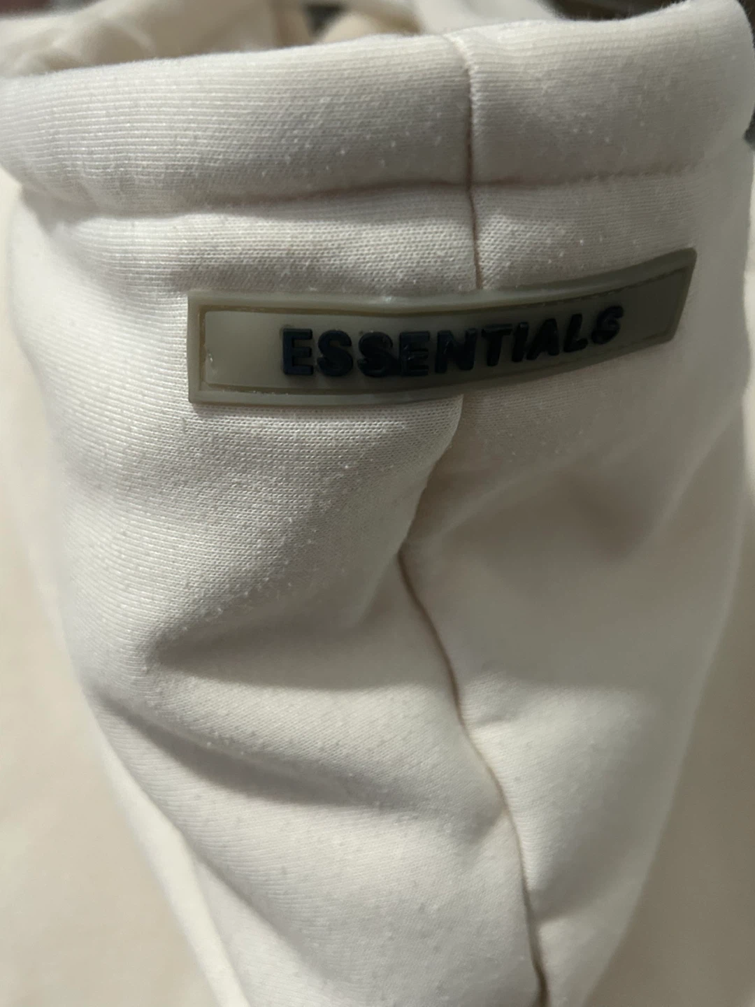 Fear of God Essentials Cream Hoodie - photo 4