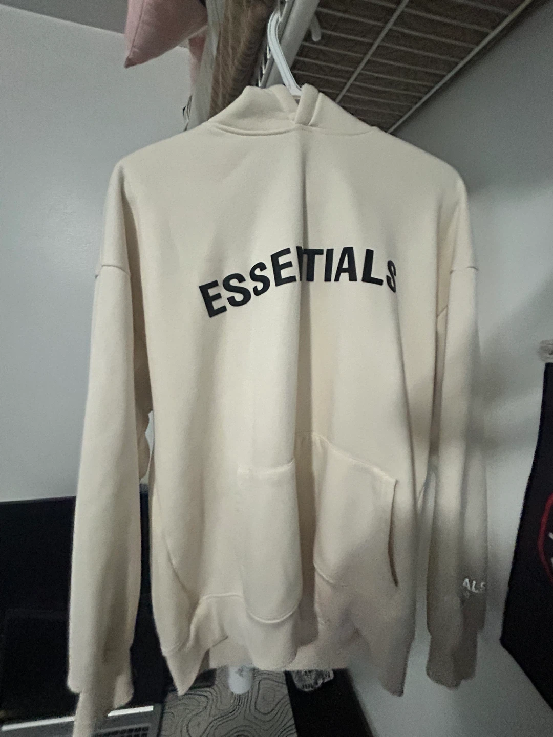 Fear of God Essentials Cream Hoodie - photo 2