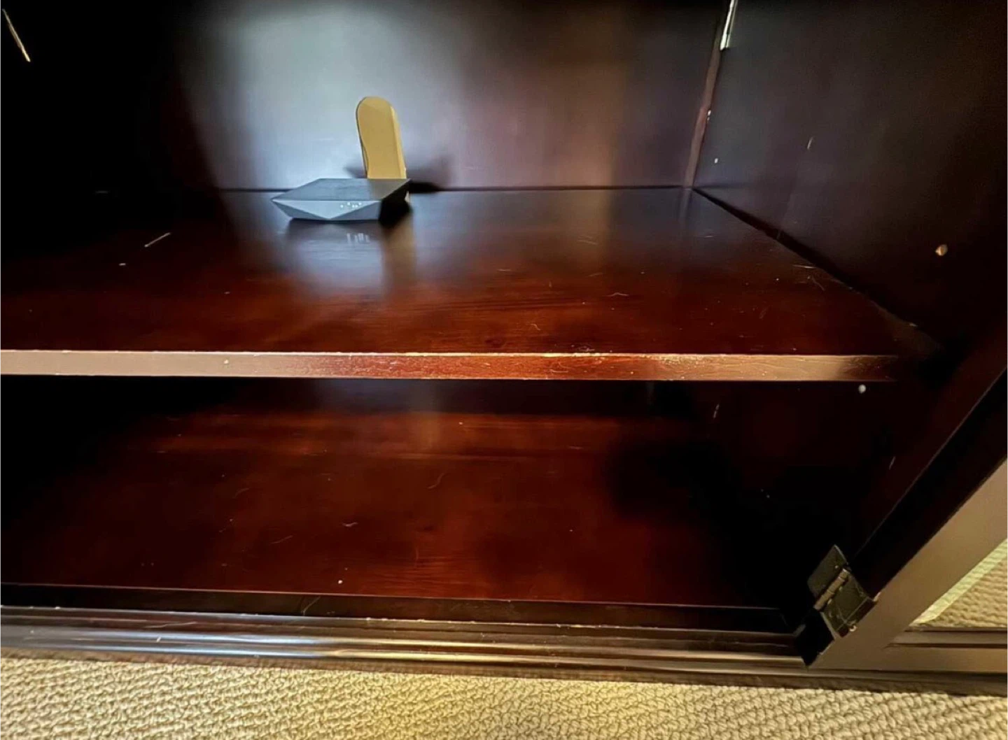 Corner TV Stand with Glass Doors - photo 4