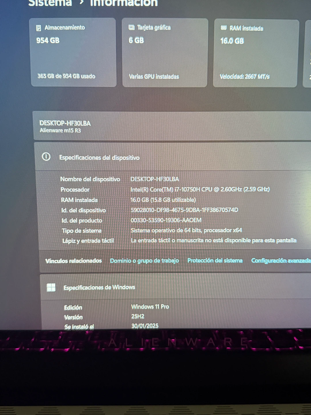 Alienware m15 R3 Gaming Laptop - photo 4