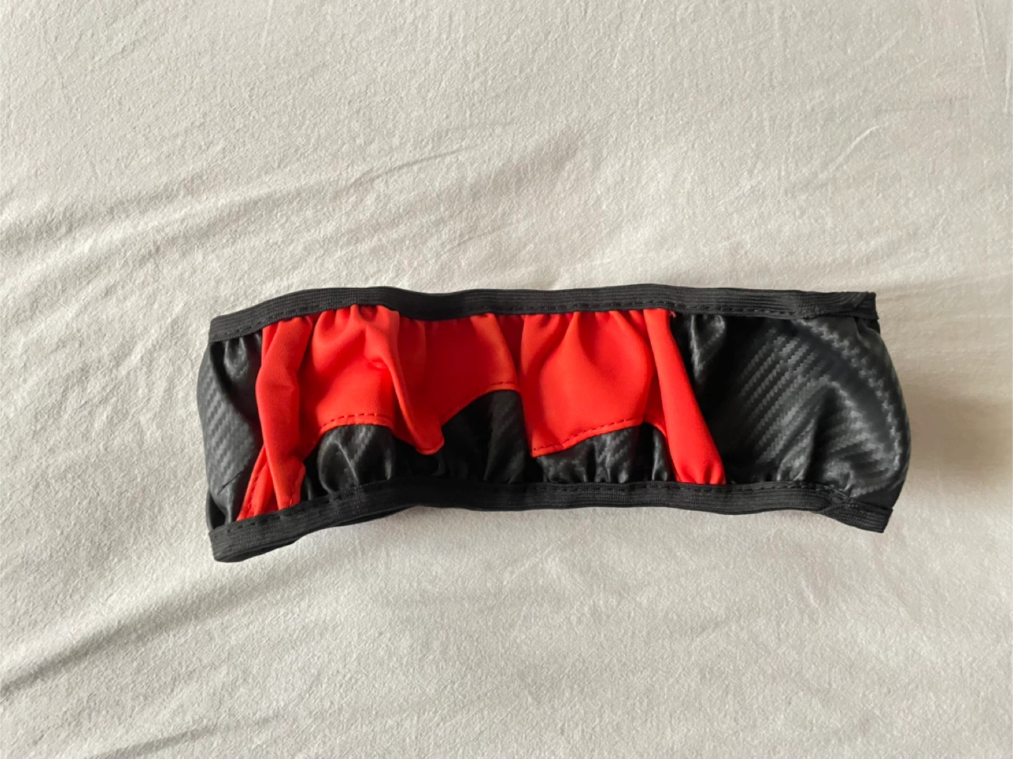 Car Steering Wheel Cover - Black & Red - photo 5