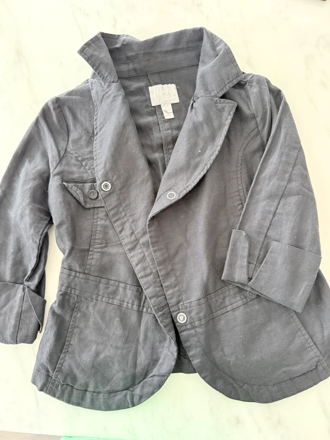 Black spring coat/ light blazer - photo 2