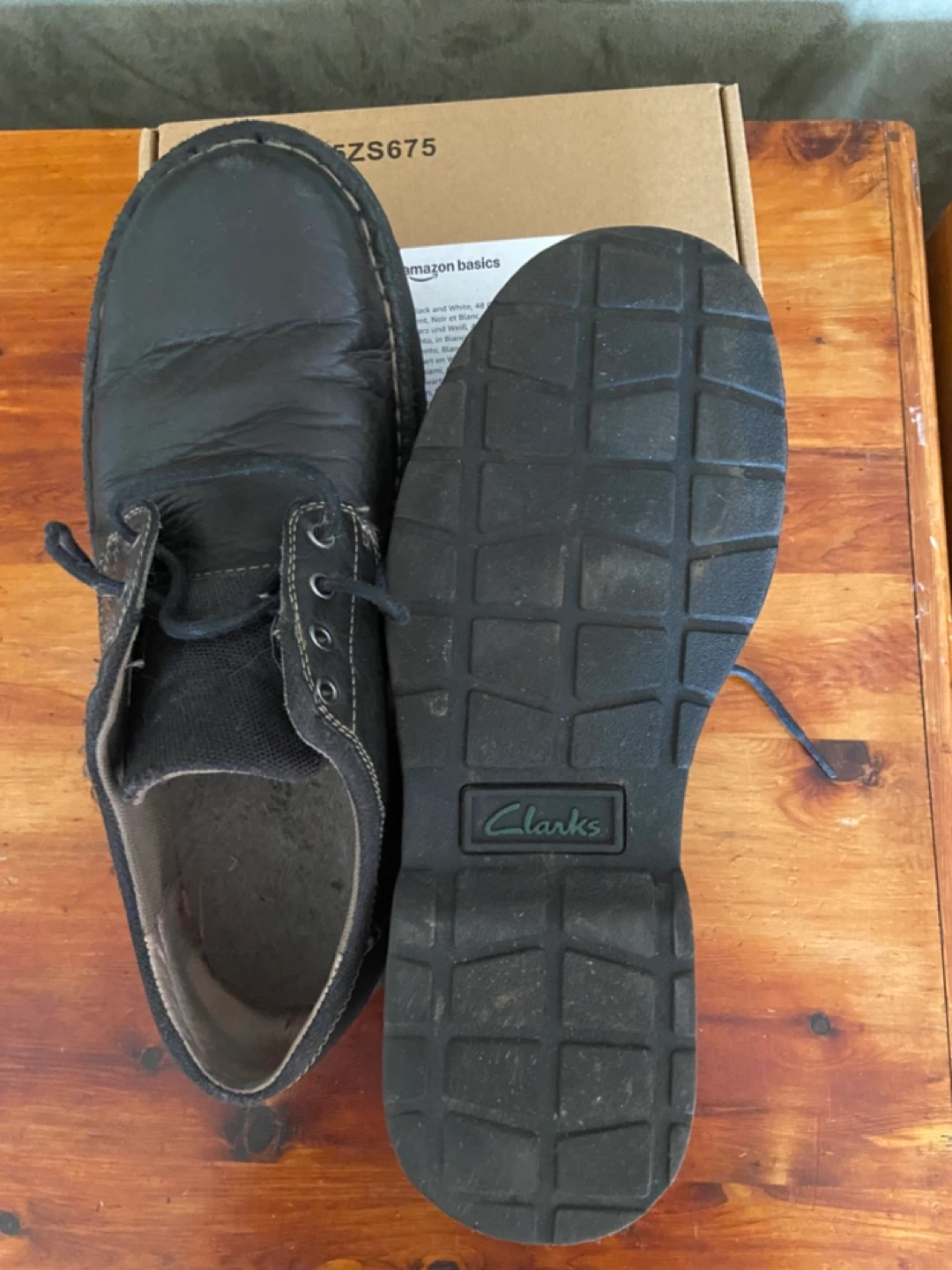 Clarks Men's Leather Chukka Boots Size 10M Black - photo 2