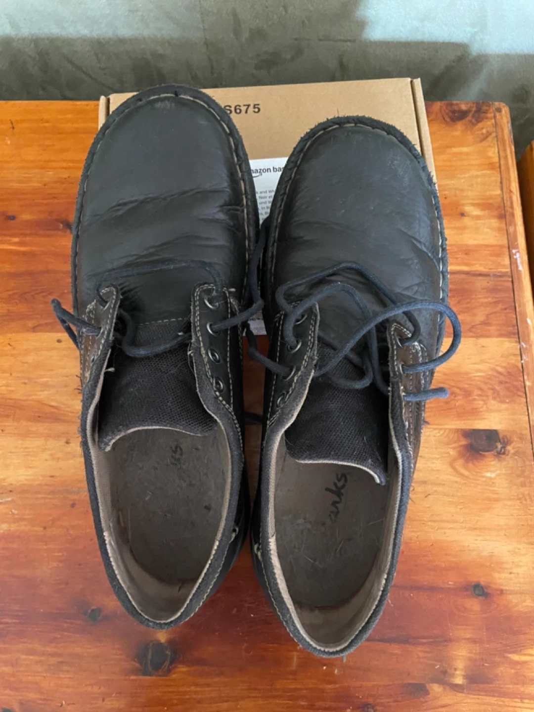 Clarks Men's Leather Chukka Boots Size 10M Black
