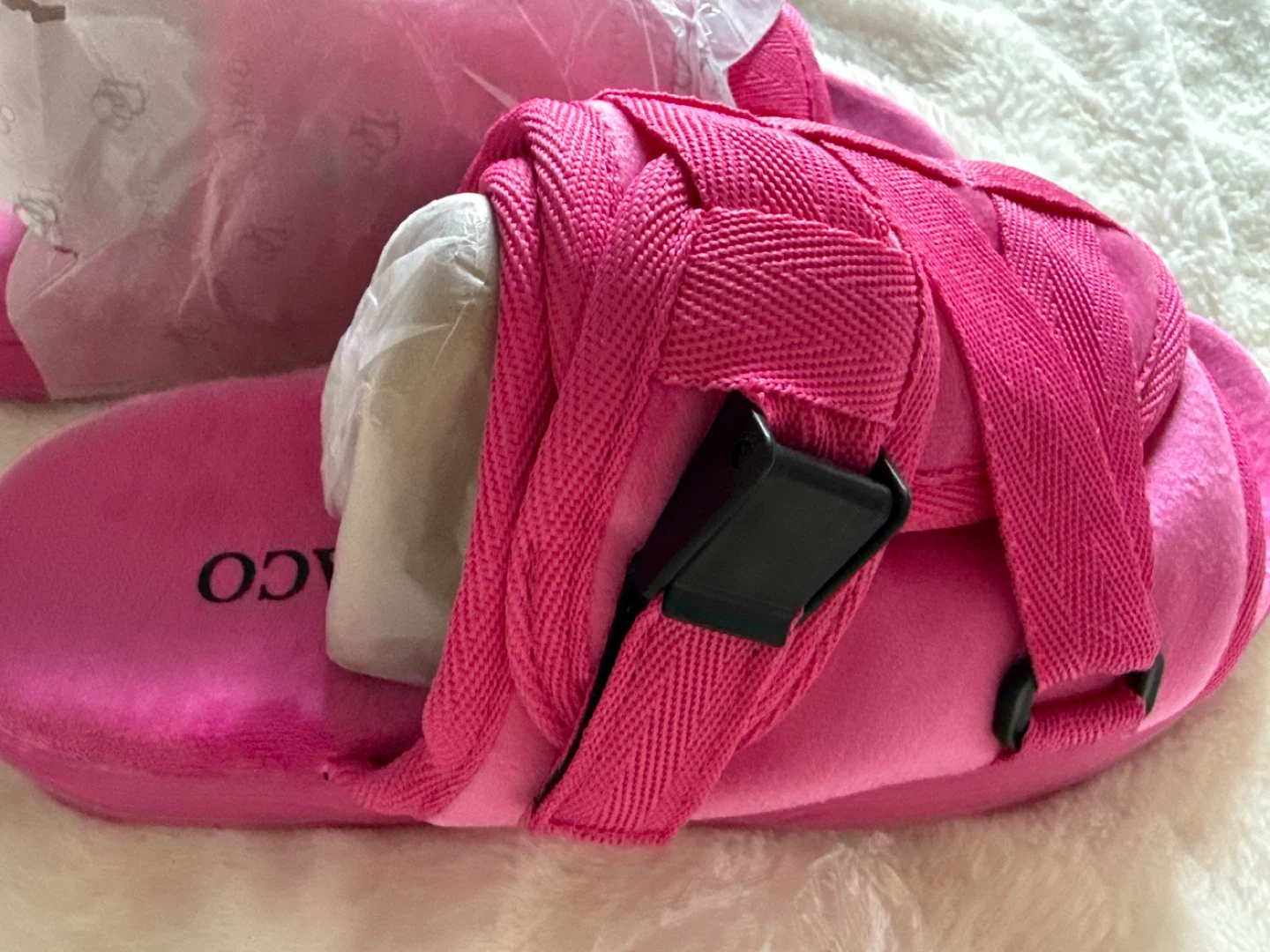 Draco Pink Platform Slides Sandals - photo 3
