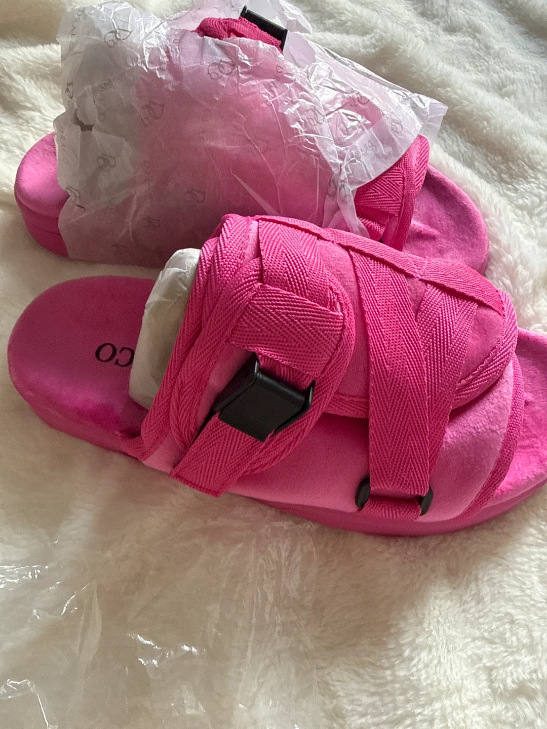 Draco Pink Platform Slides Sandals - photo 2