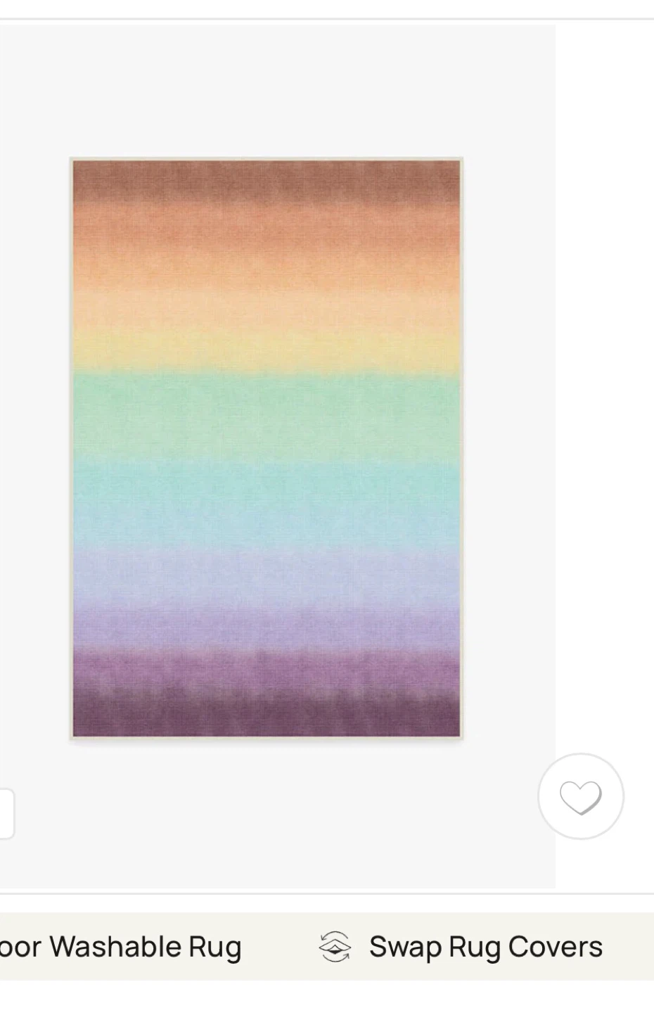 Rainbow Ombre Area Rug - photo 2