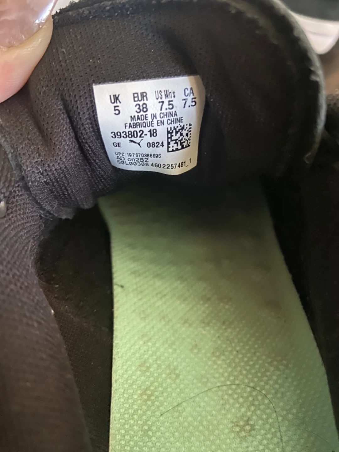 Puma Black Sneakers Size 7.5 Women's - photo 4