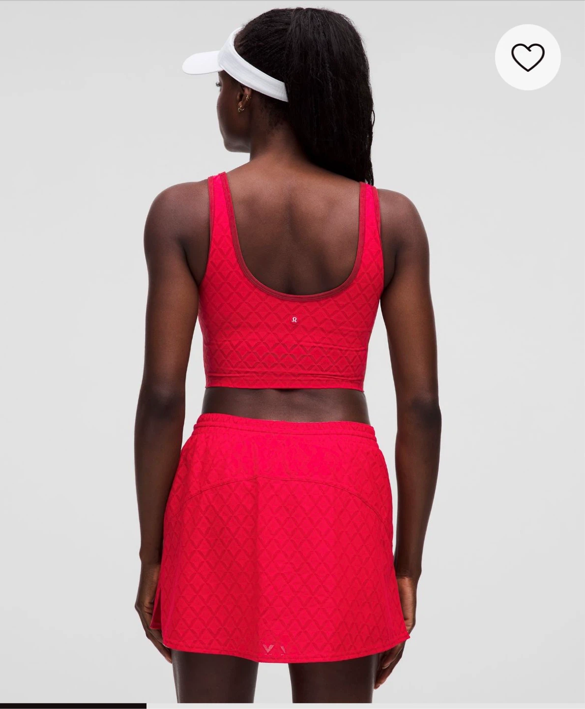 Lululemon Textured Mesh Tennis Tank Top - Red, Size S - photo 2