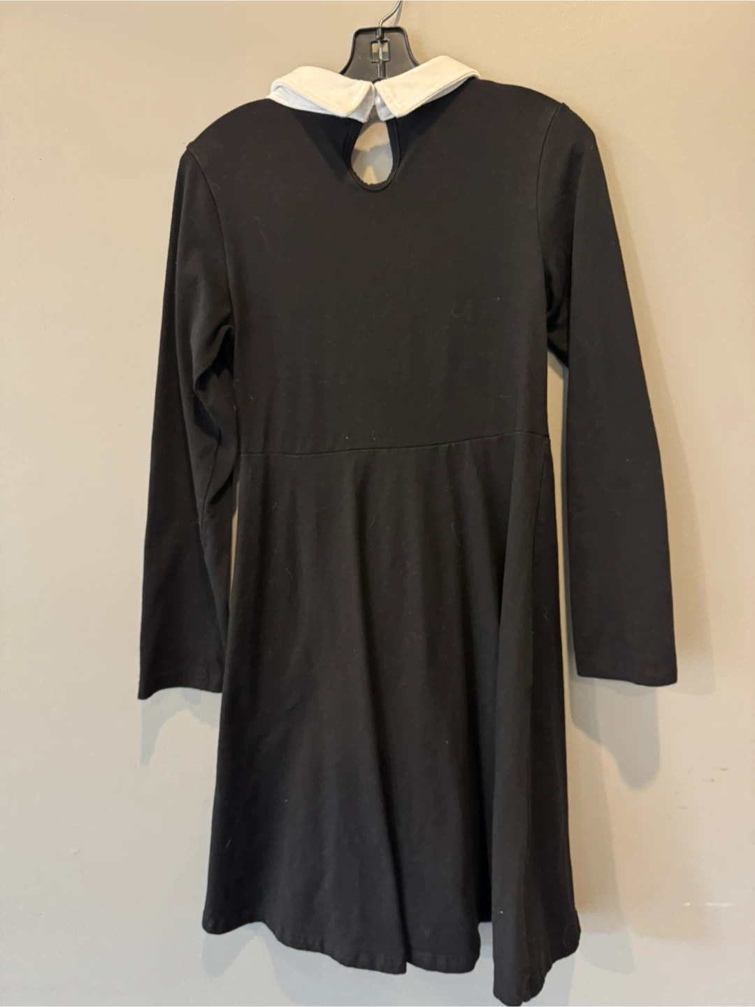 Black Dress with White Peter Pan Collar - photo 2