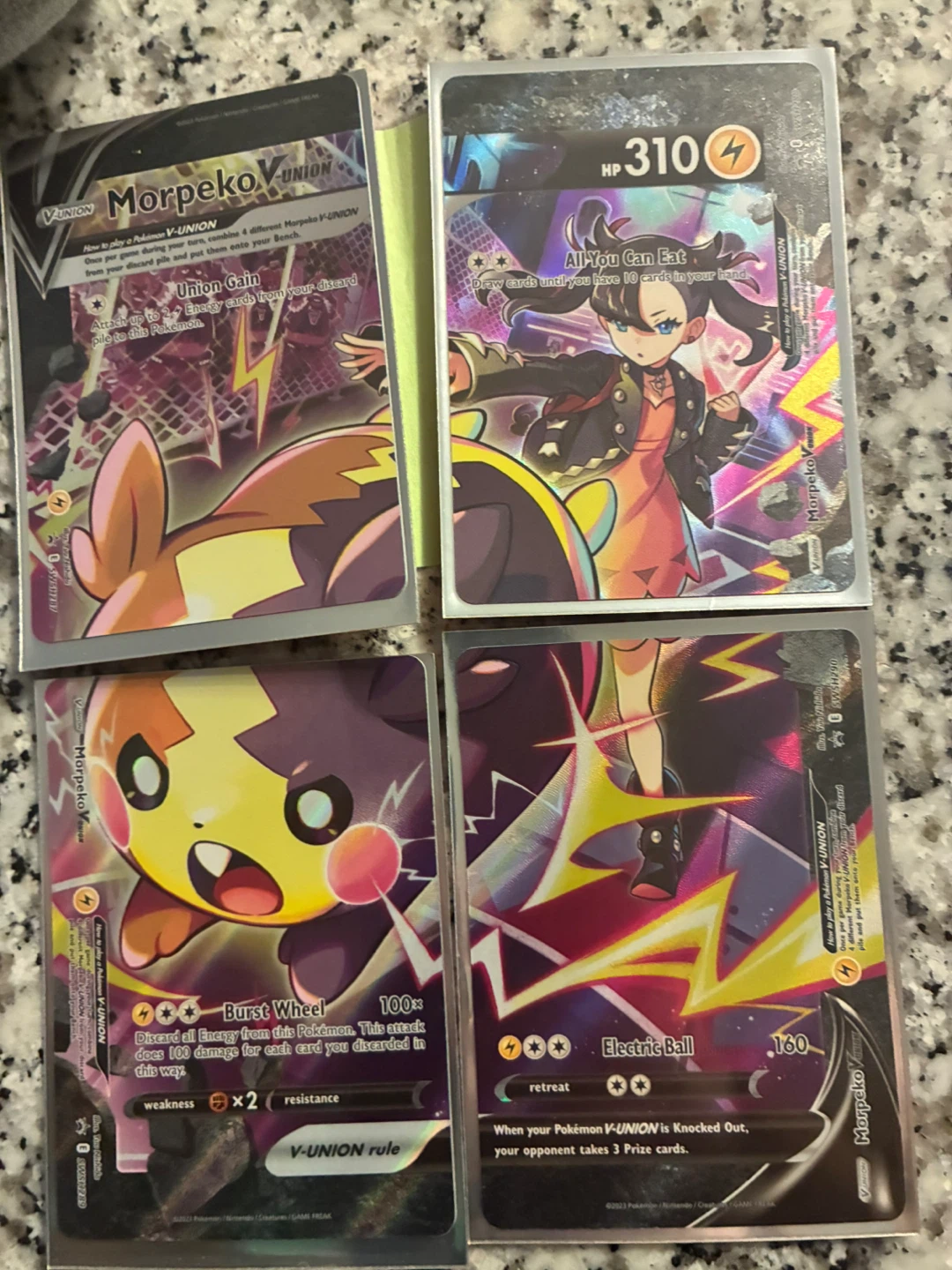 Pokémon Morpeko V-UNION Trading Cards (Set of 4)