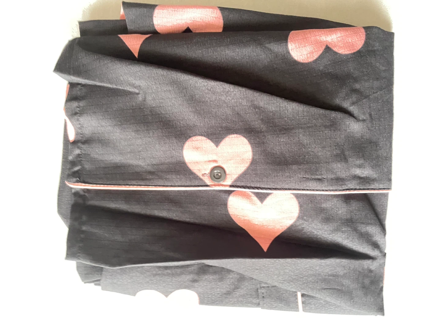 Black Heart Pajama Set - Size S - photo 5