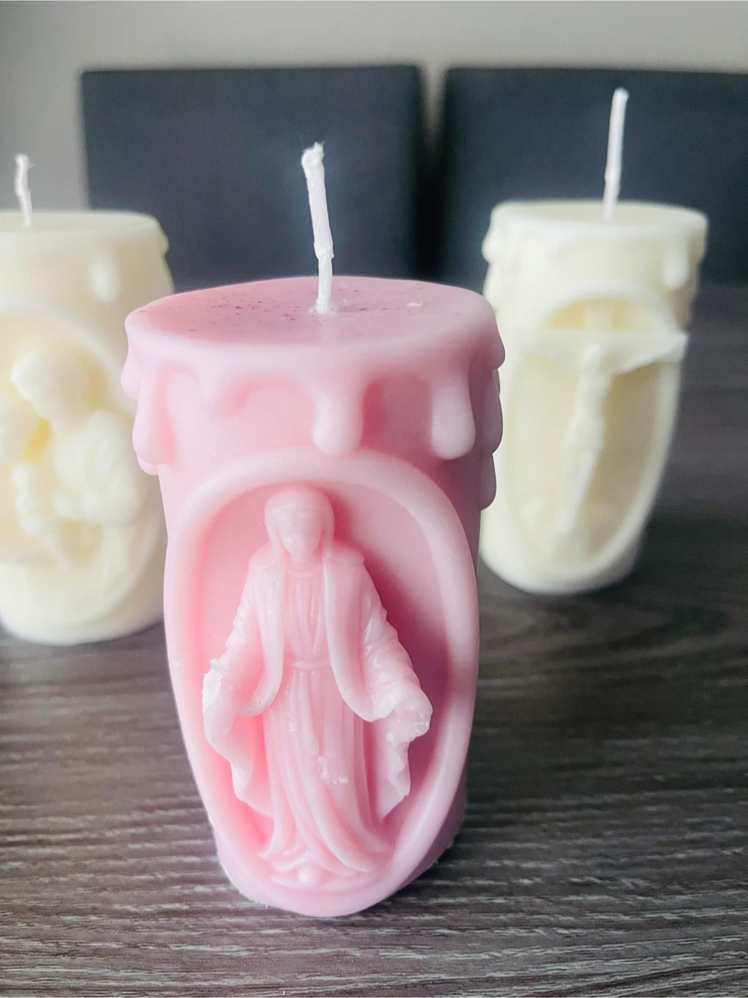 Set of 3 Religious Themed Candles for Easter - photo 4