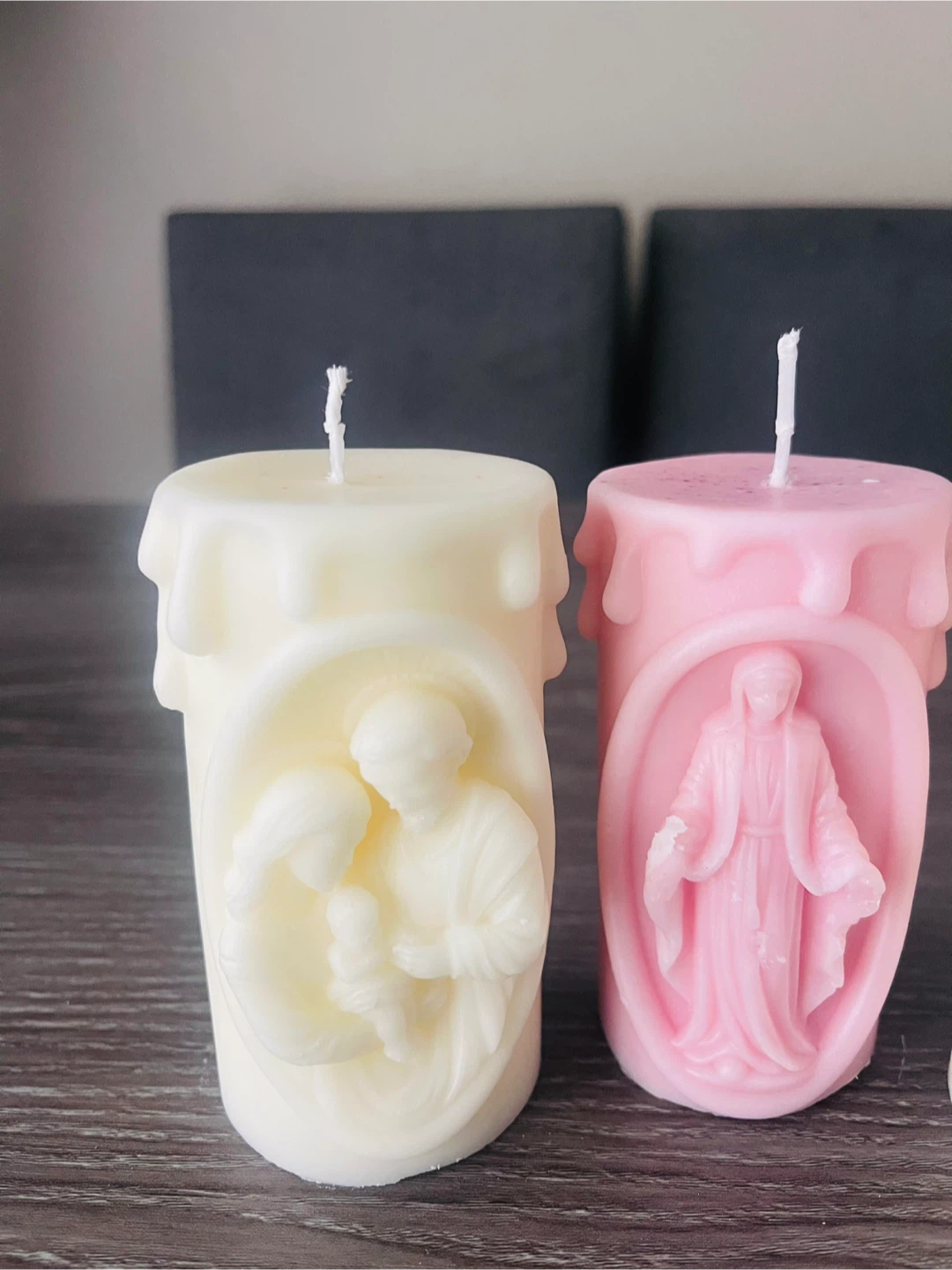 Set of 3 Religious Themed Candles for Easter - photo 2