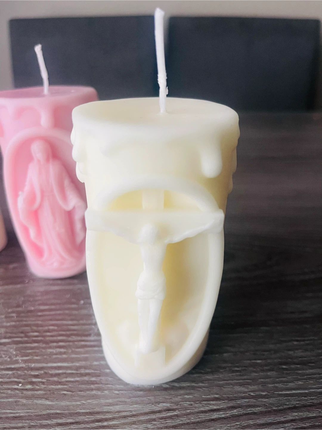 Set of 3 Religious Themed Candles for Easter - photo 5