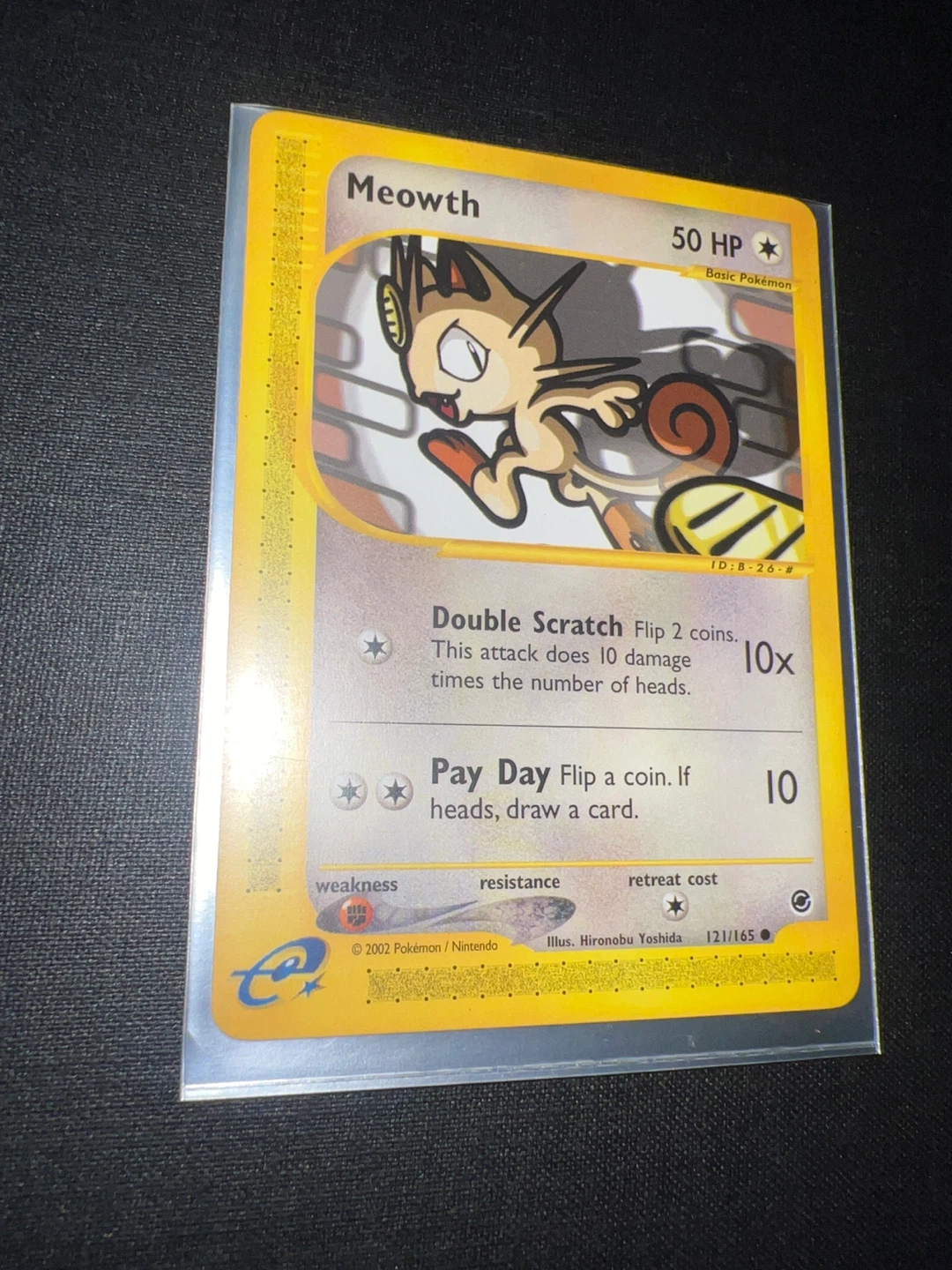 Pokemon Meowth Card - 121/165