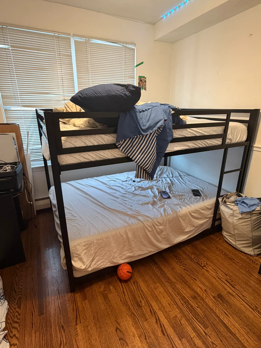 DHP Miles Metal Full Bunk Bed - black