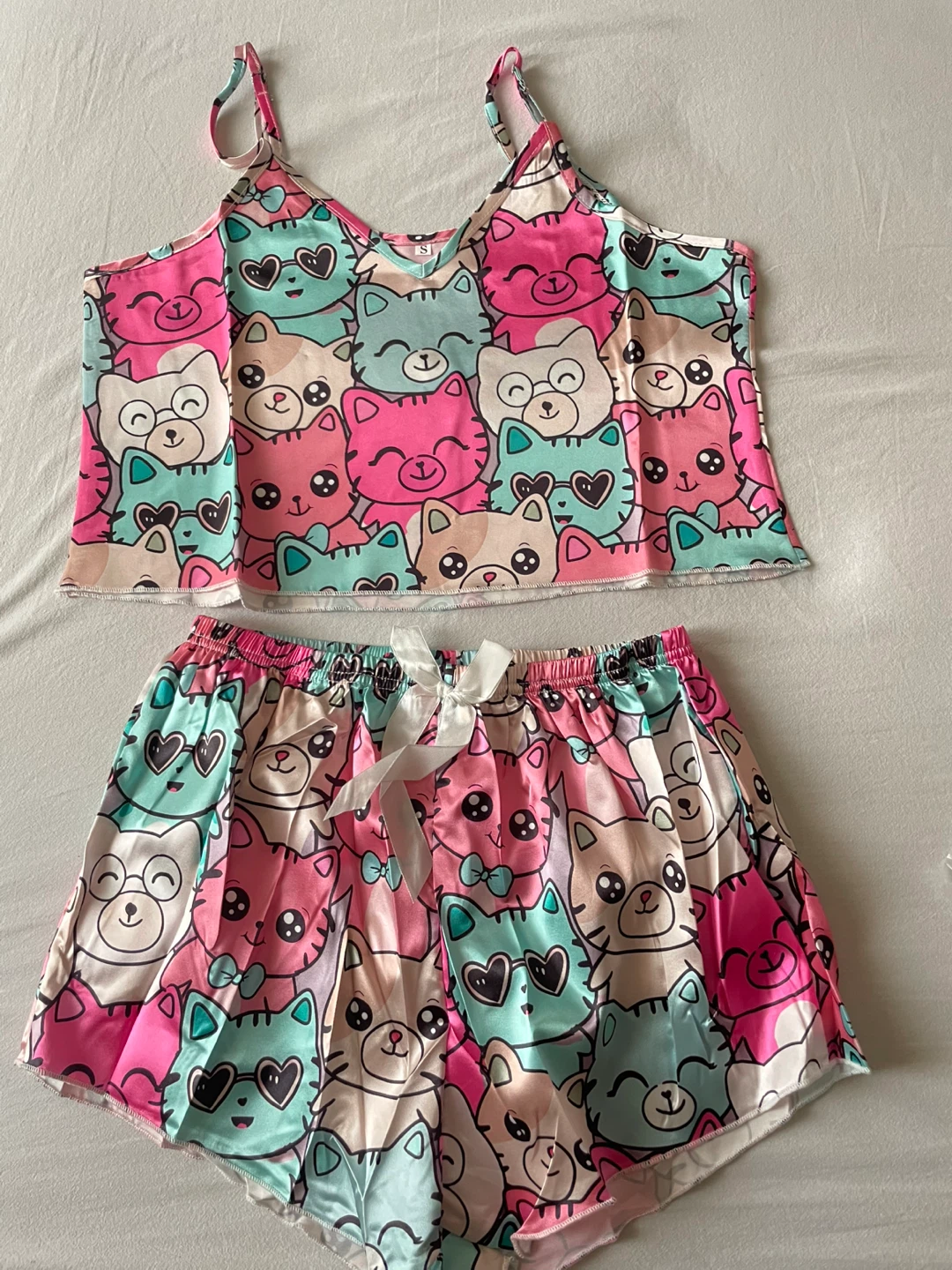 Cute Cat Pajama Set - Small