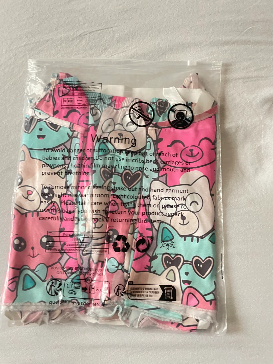 Cute Cat Pajama Set - Small - photo 3