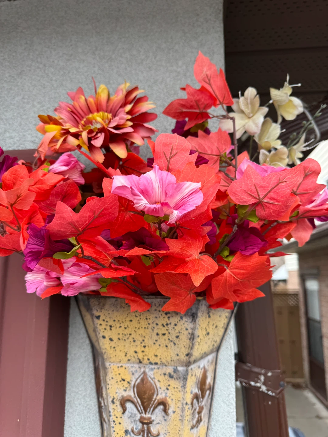Fall Artificial Flowers and Leaves Decor Set - photo 2