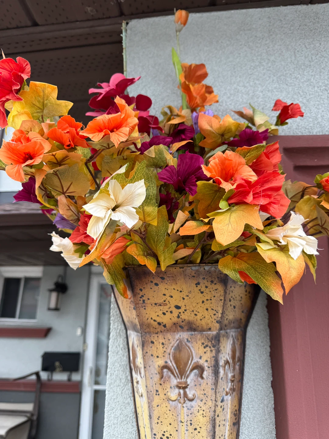 Fall Artificial Flowers and Leaves Decor Set - photo 5
