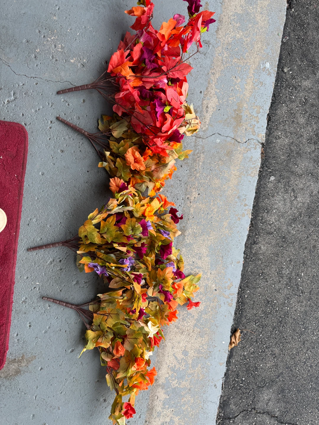Fall Artificial Flowers and Leaves Decor Set - photo 3
