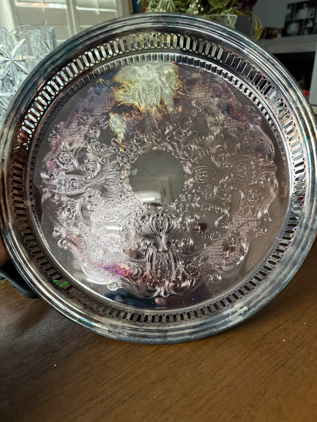 Birks  Vintage Silver Plated Serving Tray