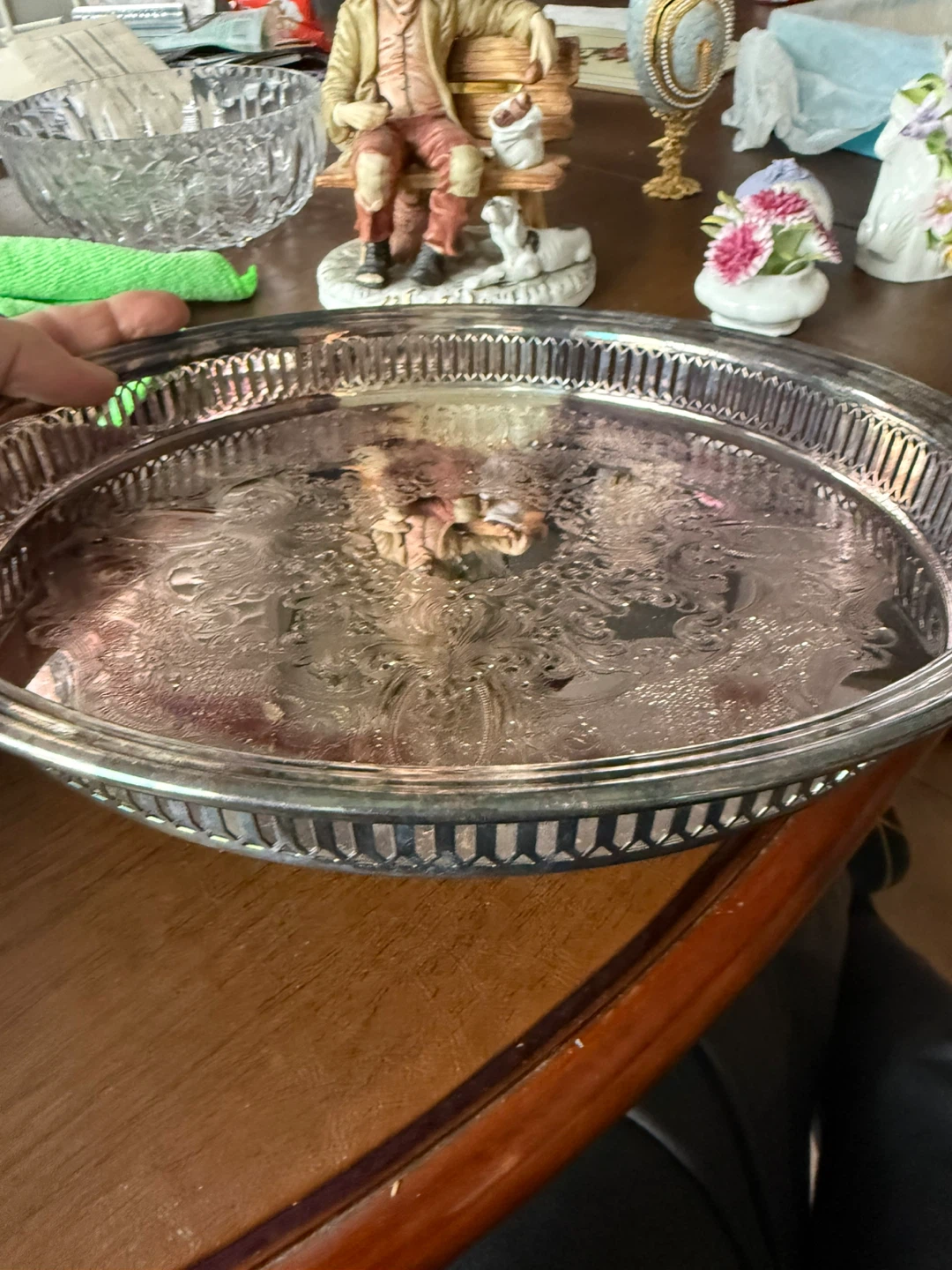 Birks  Vintage Silver Plated Serving Tray - photo 2
