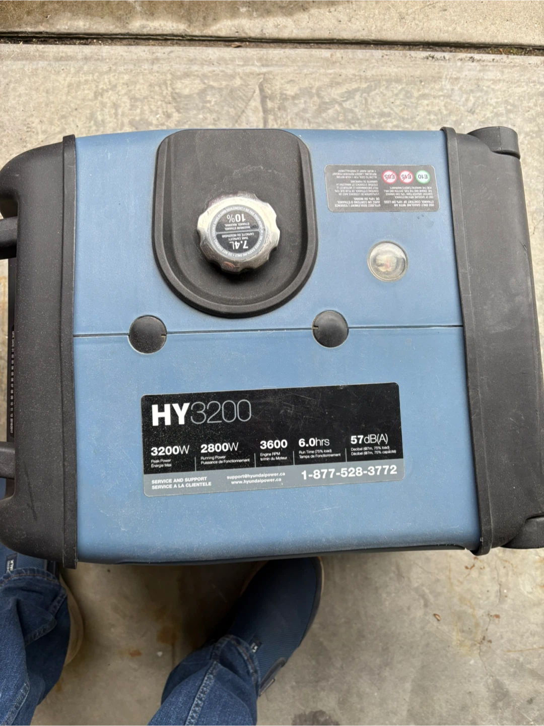 Hyundai HY3200 3200W Portable Inverter Generator - photo 3