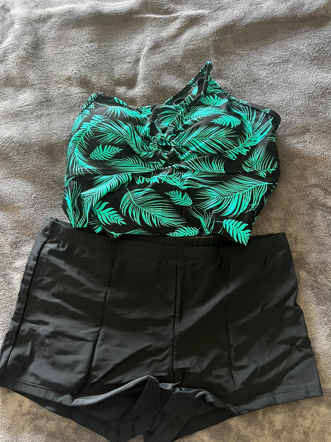 Swimsuit Tankini Set Tropical Print Size XXL