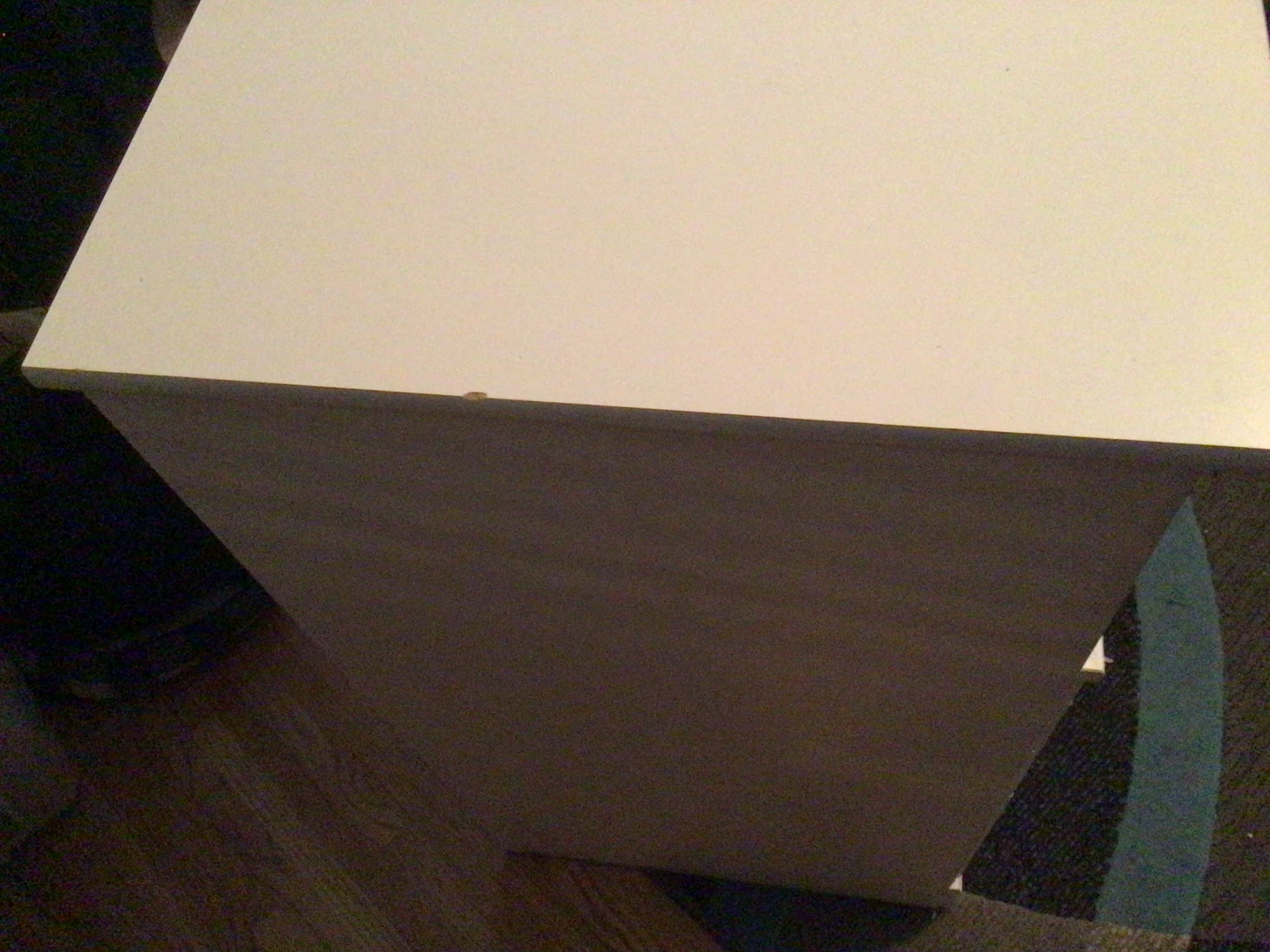 White Nightstand with Drawers and matching entertainment stand - photo 2