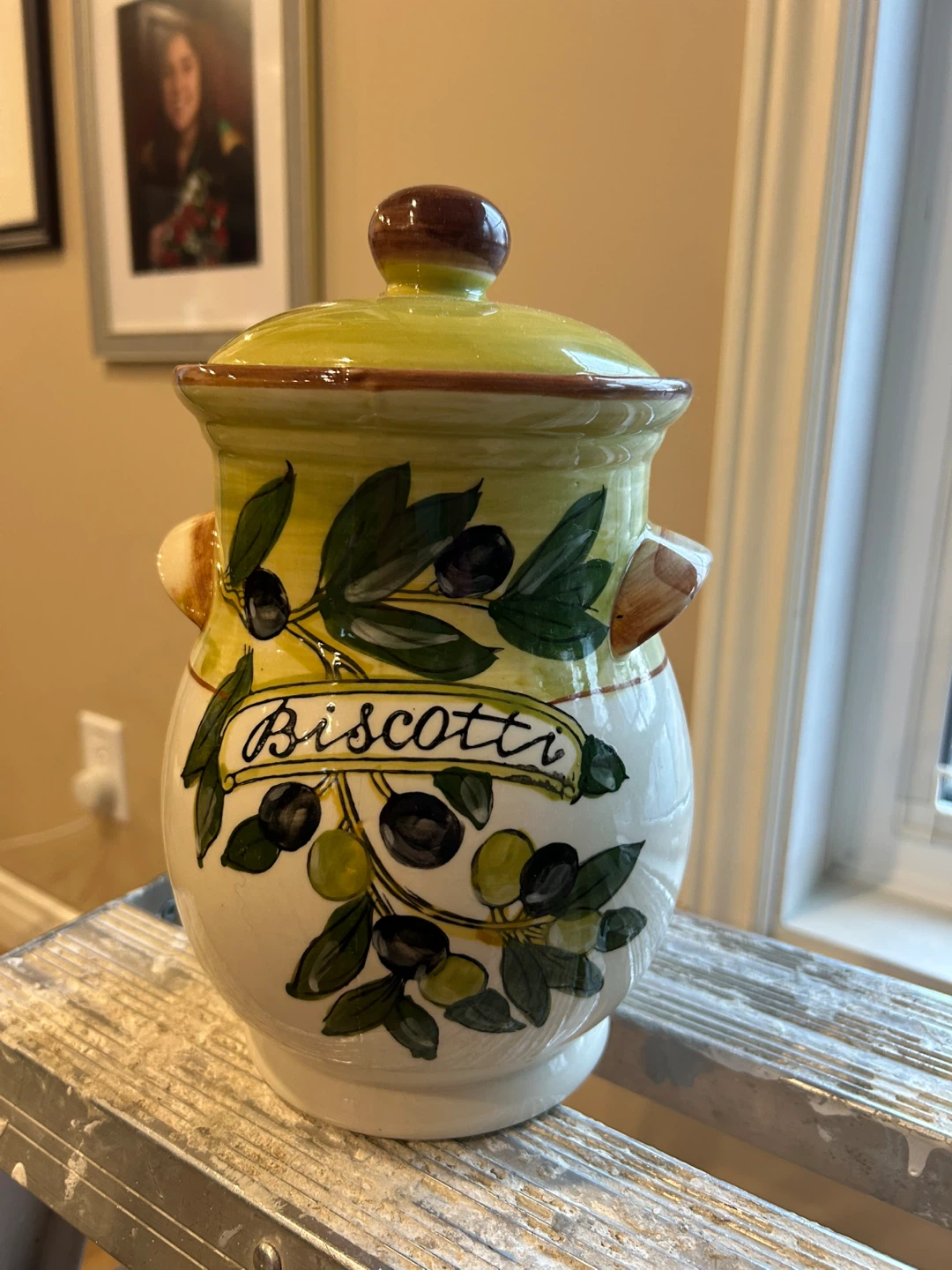 Ceramic Biscotti Jar