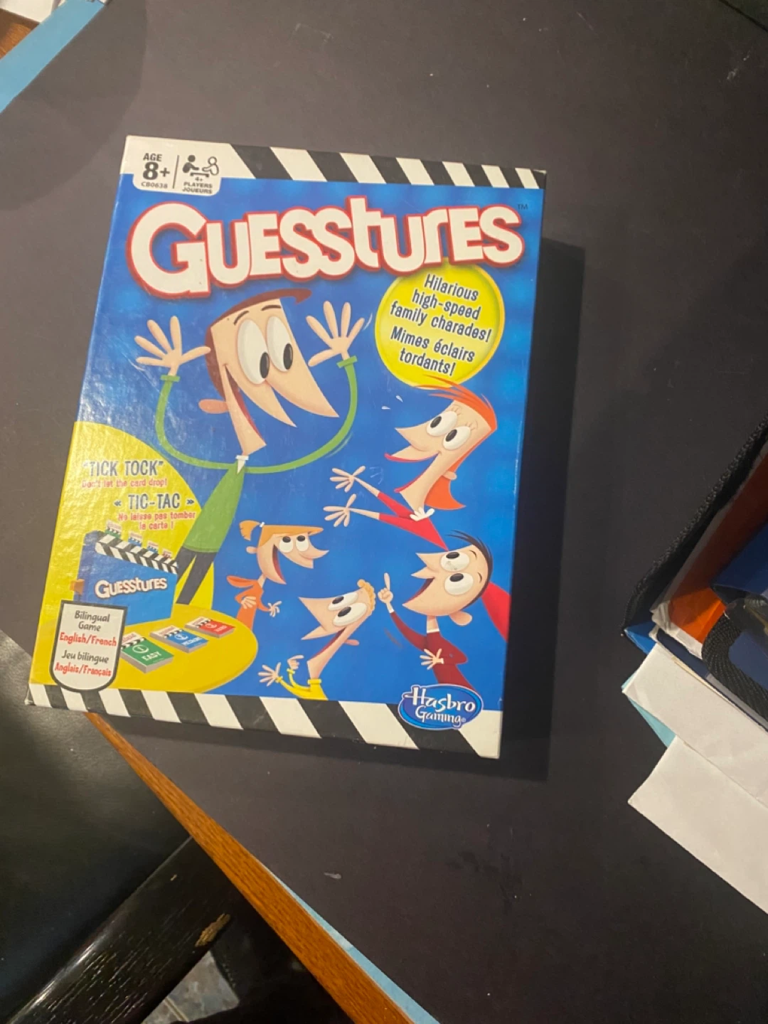 Guesstures Bilingual Family Charades Game