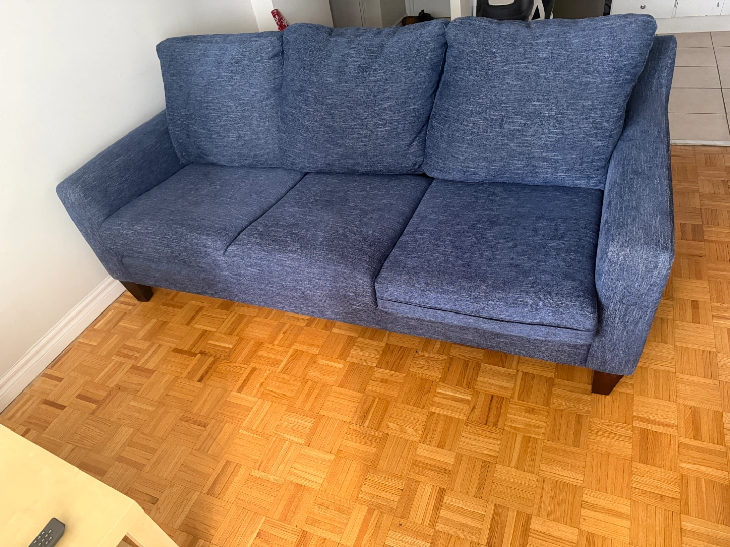 Blue couch and  FREE Armchair