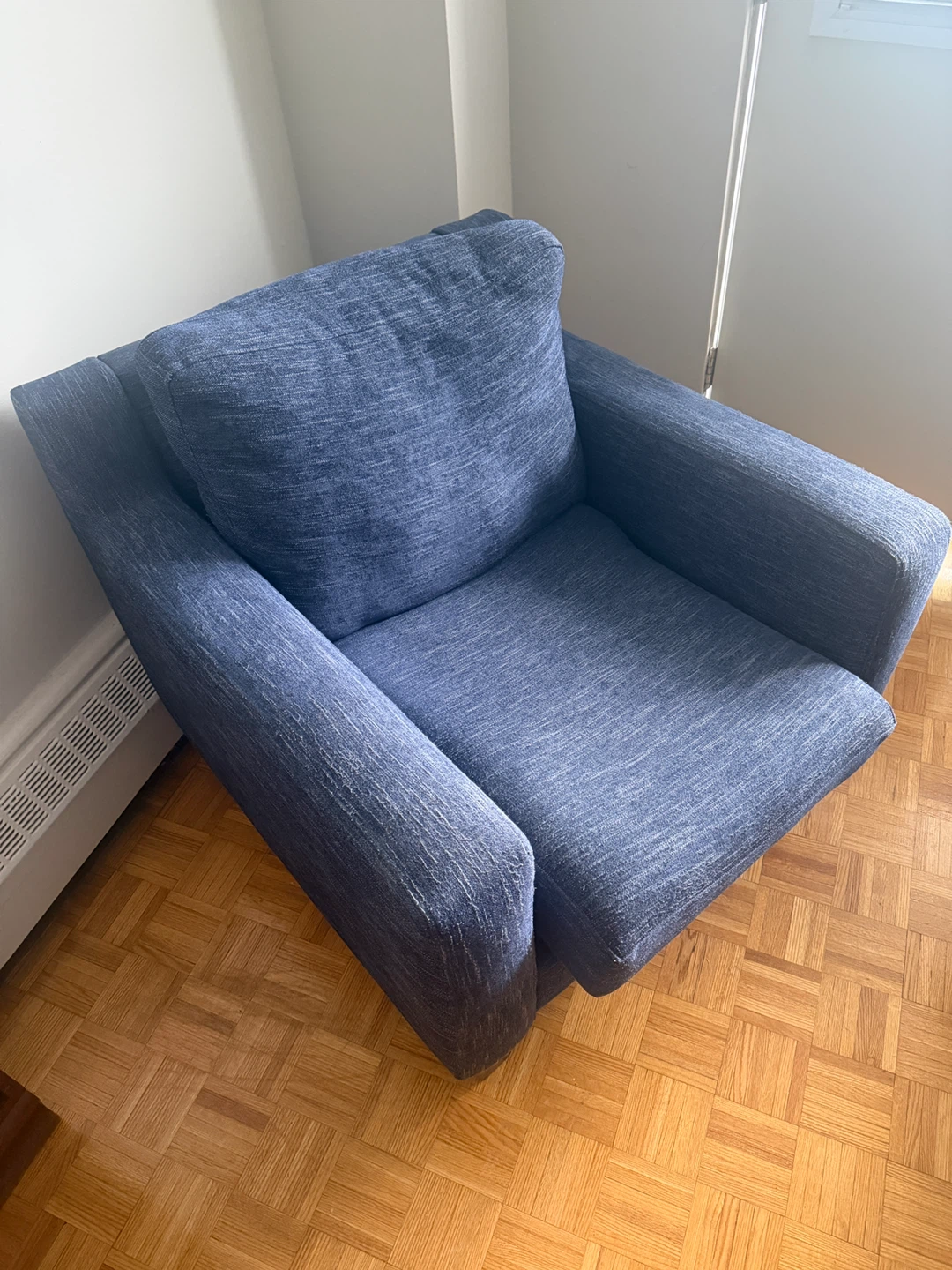 Blue couch and  FREE Armchair - photo 3