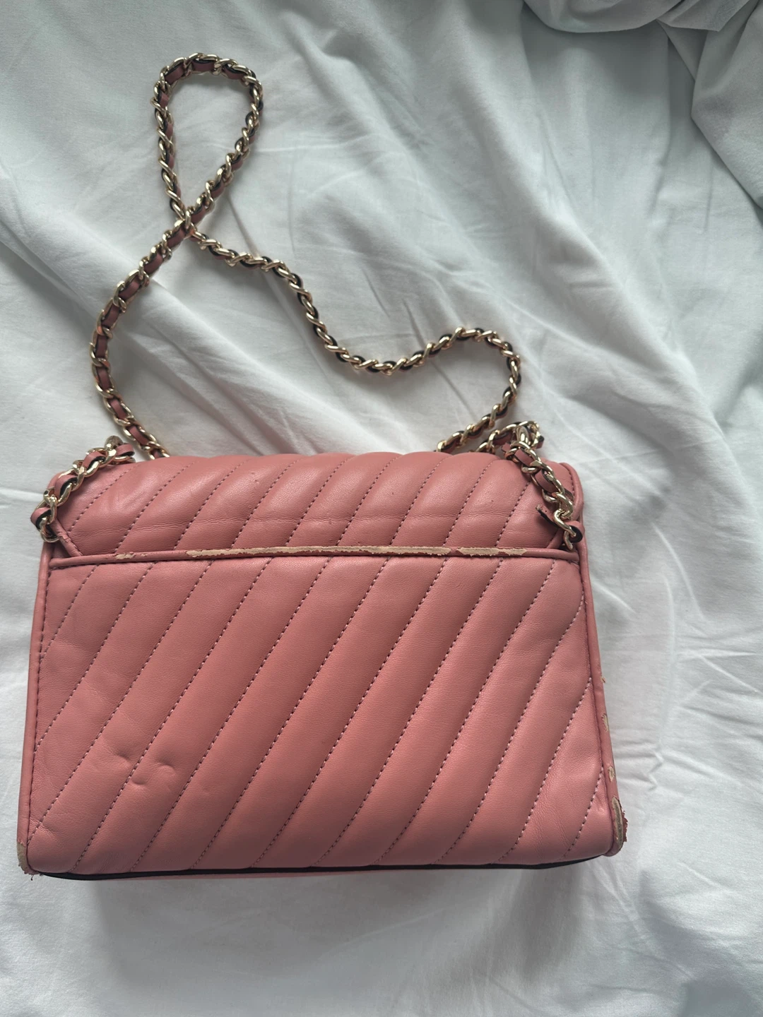 Michael Kors Pink Quilted Leather Chain Shoulder Bag - photo 2