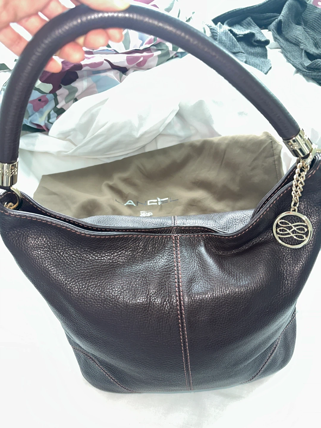 Lancel Brown Leather Hobo Bag - photo 4