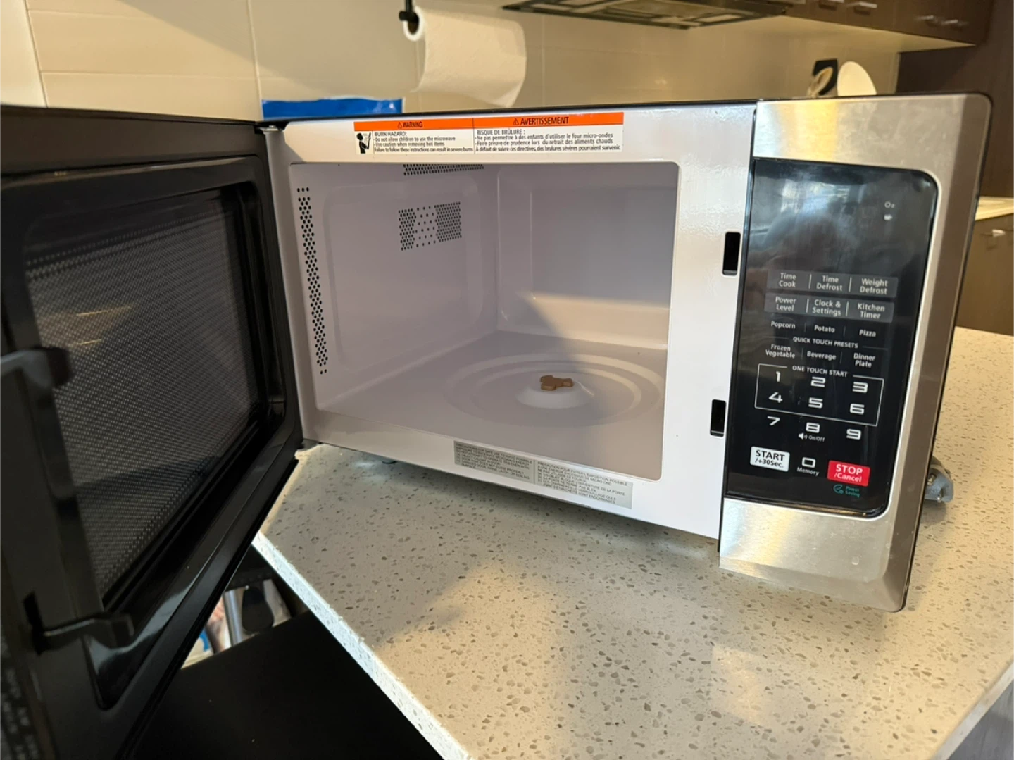 Toshiba Stainless Steel Microwave - photo 2