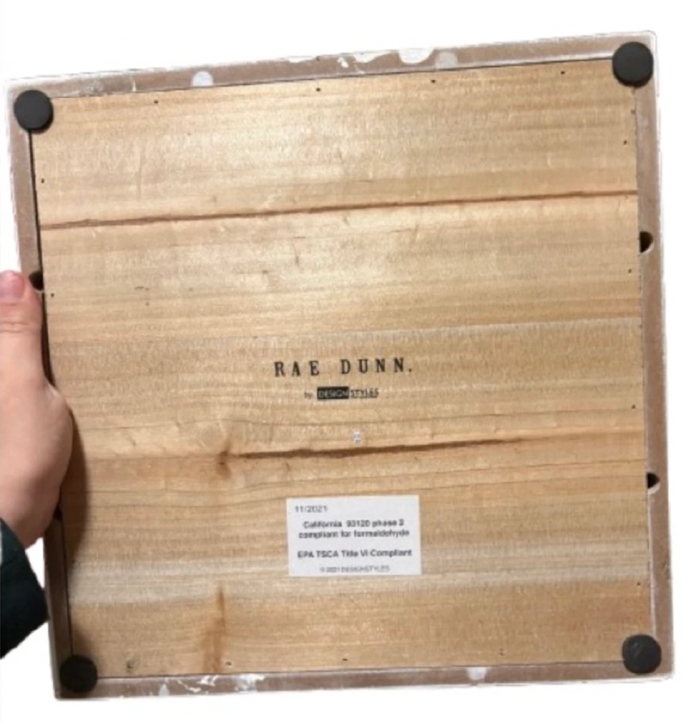 Rae Dunn “Let’s Eat” Wooden Serving Tray - photo 2