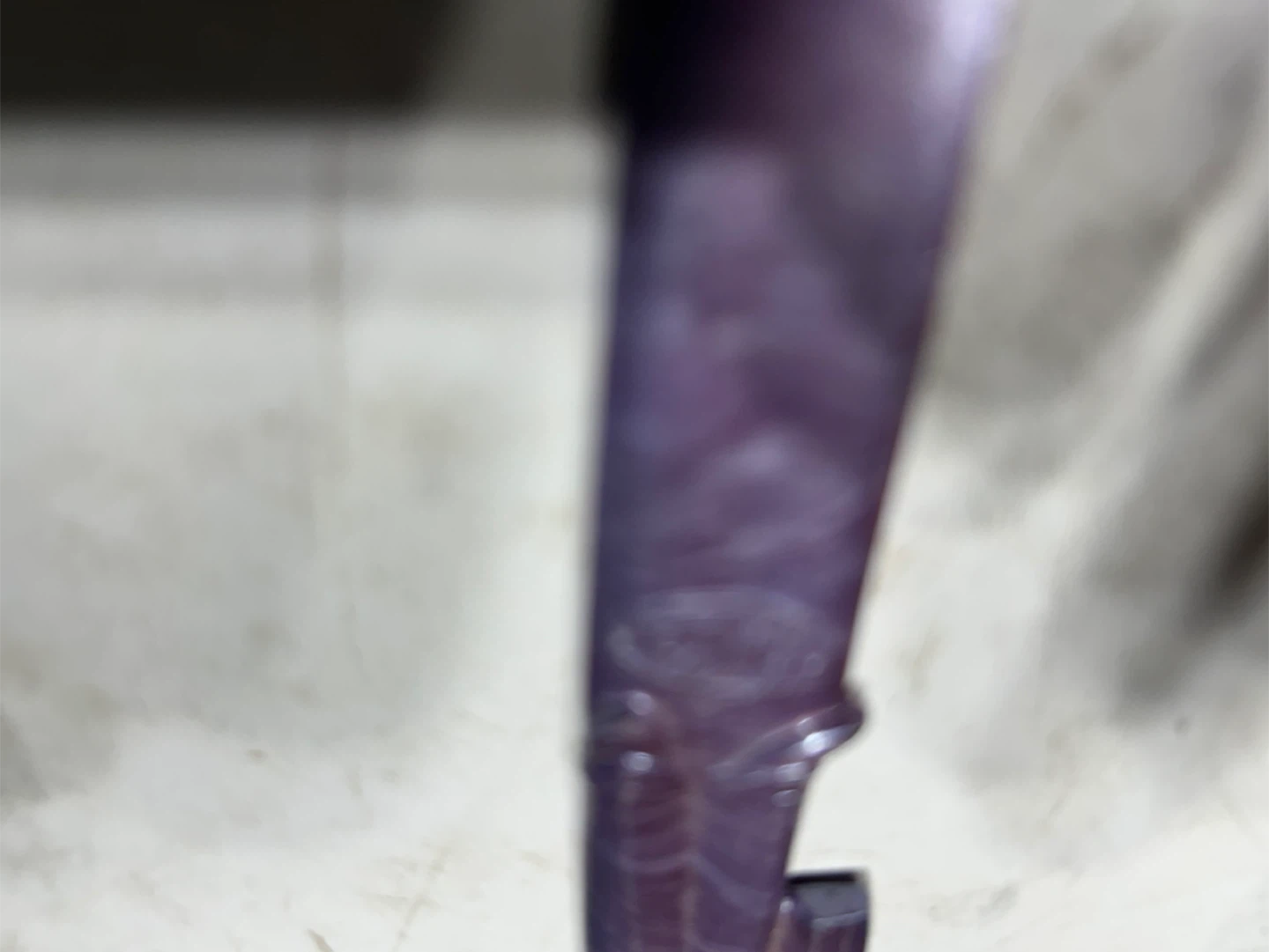 Purple Letter Opener with Gentleman Figurine Handle - photo 4
